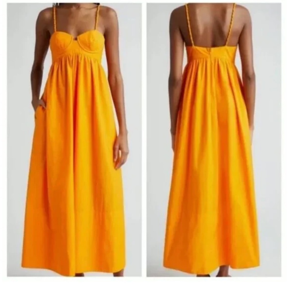 NWOT Farm Rio Orange Maxi Dress